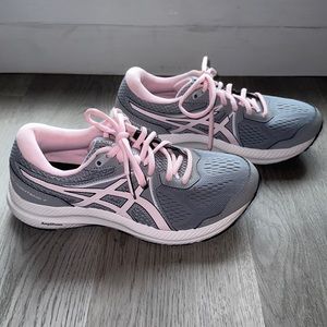 ASICS Womens Gel-Contend 7 Sheet Rock/Pink Salt Running Shoes Womens Size 7